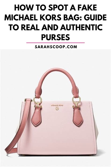 how to know fake michael kors bag|michael kors purse authentic.